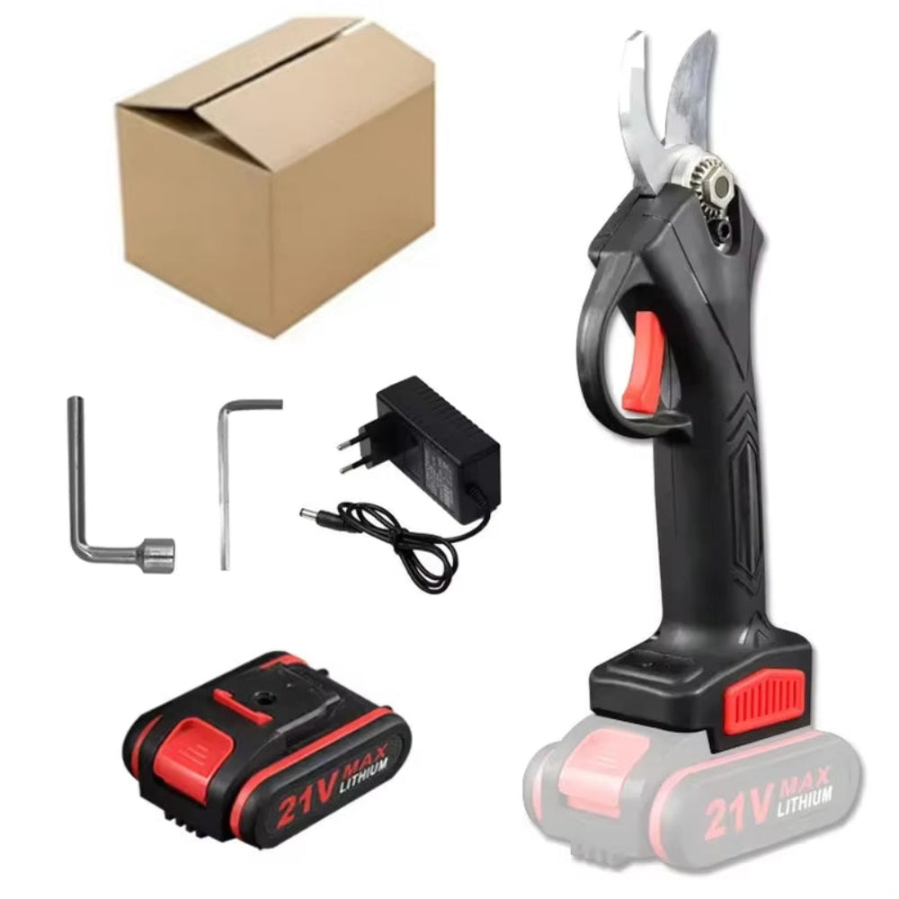 21V 30Mm Cordless Electric Pruner Pruning Shears Efficient Fruit Tree Bonsai Pruning Branches Cutter Landscaping Power Tool