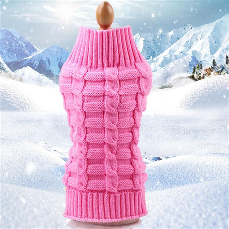 Cozy Cashmere Knit Pet Sweater - Stylish Dog Clothes For Your Furry Friend
